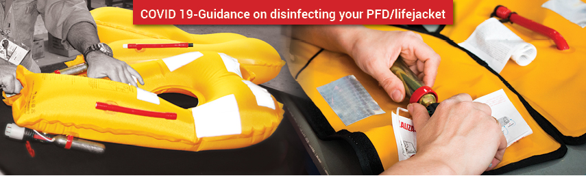 COVID 19-Guidance on disinfecting your PFD/lifejacket
