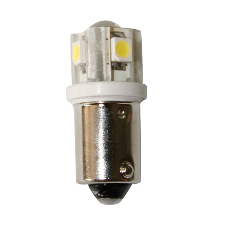 Λαμπάκι LED, 12V, BA9S, ψυχρό λευκό - 4SMDs+1LED image